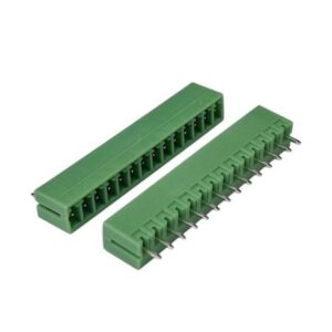 Kit com 5x Conector Borne 14 Vias Macho 300VAC 8A KF2EDG 3,50 Verde