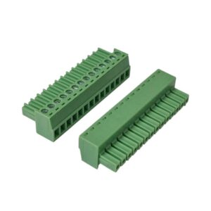 Kit com 5x Conector Borne 14 Vias Femea 300VAC 8A KF2EDG 3,50 Verde
