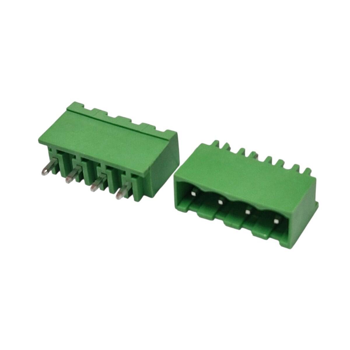 Kit com 200x Conector Borne Plugável 4 Pinos 5.08mm 2EDGVC