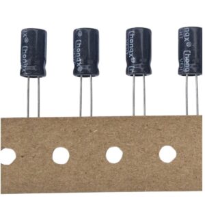 Kit com 1.000x Capacitor Eletrolítico 10uF 100V 105C Chongx 6x11mm