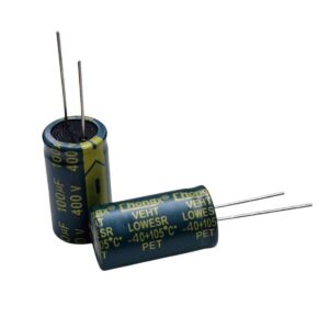 Kit com 100x Capacitor Eletrolítico 100uF 400V 105C Chongx