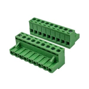 Kit com 50x Conector Borne 9 Vias Femea 90G 2EDGK-5.08-09P Verde
