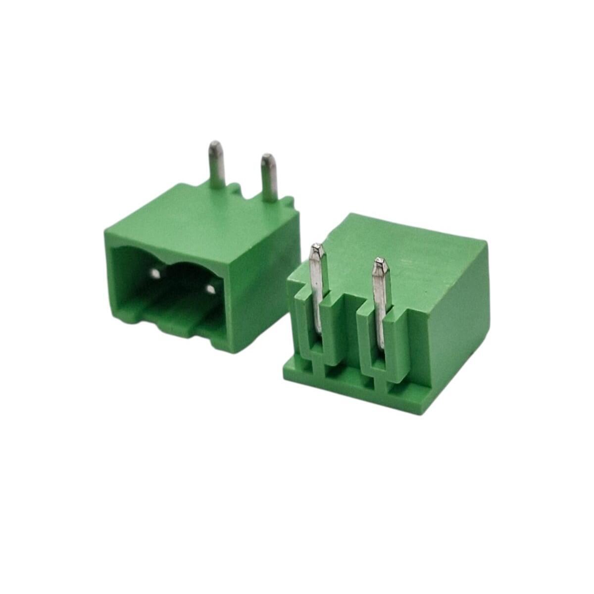 Kit com 500x Conector Borne 2 Vias 2EDGRC-5.08-2P para Placa PCB