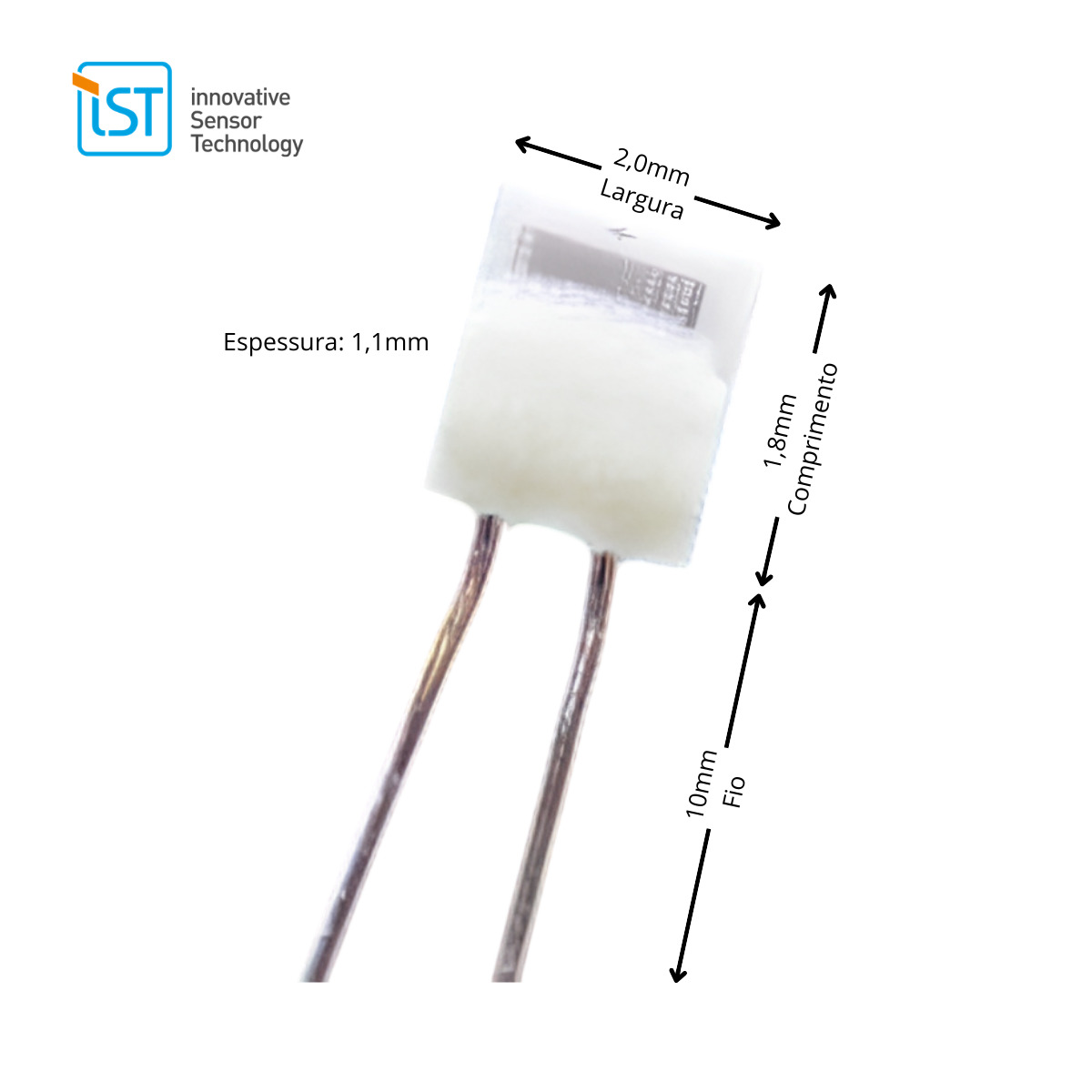 Kit com 50x Sensor de Temperatura Pt100 Classe A P0K1.202.6W.A.010