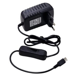 Fonte Chaveada 5V 3A Tipo-C com Interruptor Liga/Desliga Bivolt