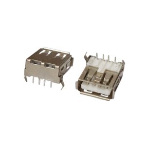 Kit com 100x Conector USB Fêmea Tipo A 90 Graus DIP para Placa