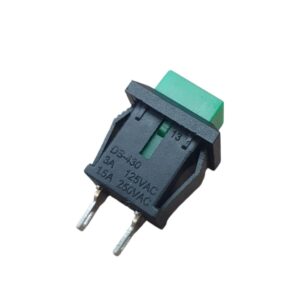 Kit com 10X Chave Botão Ds-430 1.5a 250vac Verde Sem Trava