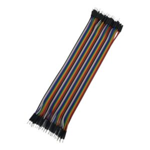 Kit com 120x Cabo Jumper 20cm Macho X Macho 40 Vias Protoboard Arduino 10 Cores Diferentes