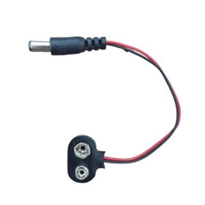 Kit com 10x Clip De Bateria 9v Terminal 2,1mm Dc Plug P4