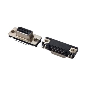 Kit com 10x Conector DB9 Fêmea 90 Graus SDB01-09F-S-R-B-X-2-2