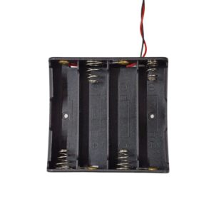 Kit com 5x Suporte Para Bateria Pilha AA 4 Vias 18650 S/ Tampa