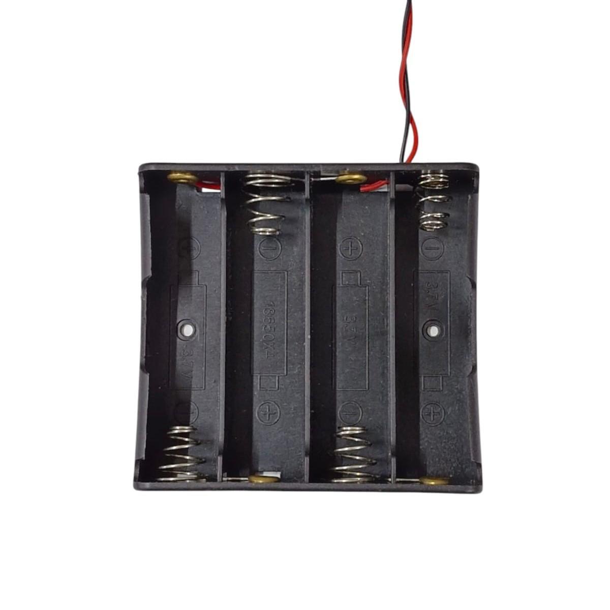 Kit com 5x Suporte Para Bateria Pilha AA 4 Vias 18650 S/ Tampa