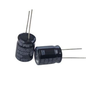 Kit com 20x Capacitor Eletrolítico 22uF 400V 16x25mm B43851F9226M0