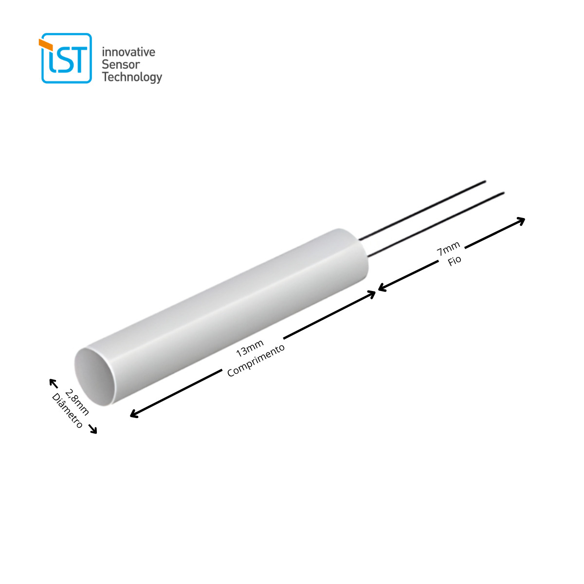 Kit com 50x Sensor de Temperatura Ceramico Pt100 Classe A 600 P0K1.281.6W.A.007.R