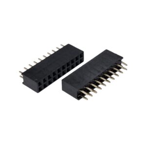 Kit com 10x Conector Fêmea Duplo PCI 2x10 Vias 180 Graus 20 Pinos