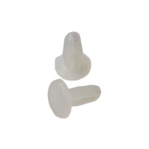 Kit com 100x Pino Fixador Para Chapa PF3 Branco Hellermanntyton Nylon