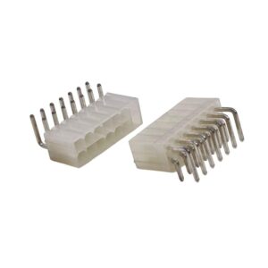 Kit com 50x Conector Mini Fit 2x7 Macho 90 Graus 14 Pinos