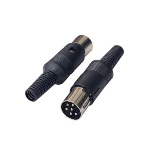 Conector DIN 6 Pinos Macho SD-60 Plugue Para Cabo