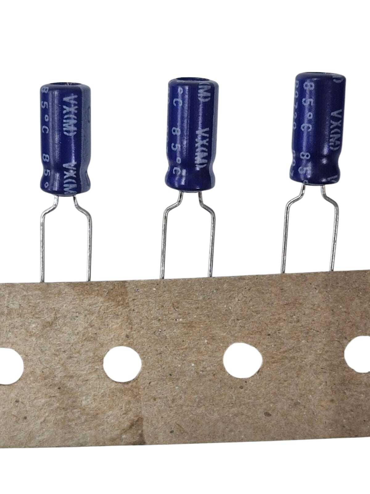 Kit com 10x Capacitor Eletrolítico 47uF 25V 5x11mm 85C Fitado Radial