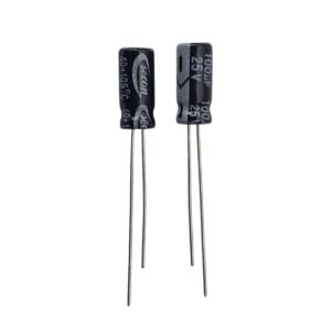 Kit com 10x Capacitor Eletrolítico 100uF 25V 105C 5x11mm Radial