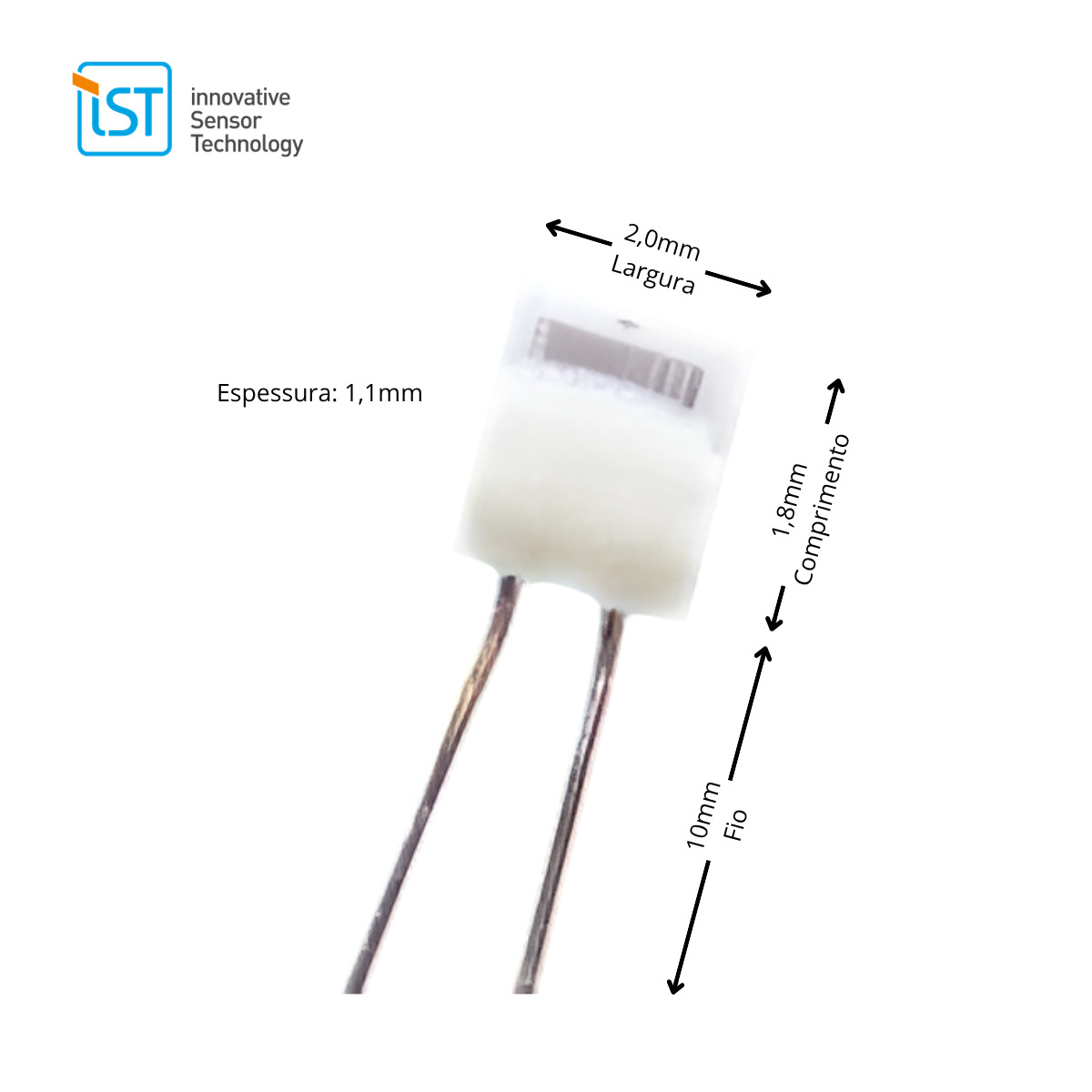 Kit com 50x Sensor De Temperatura Pt100 Classe B P0K1.202.6W.B.010