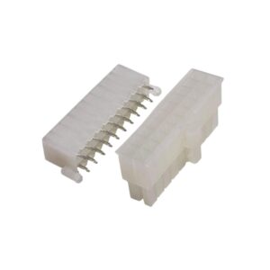 Kit com 10x Conector Mini Fit 2x10 Fêmea 180 Graus 20 Vias