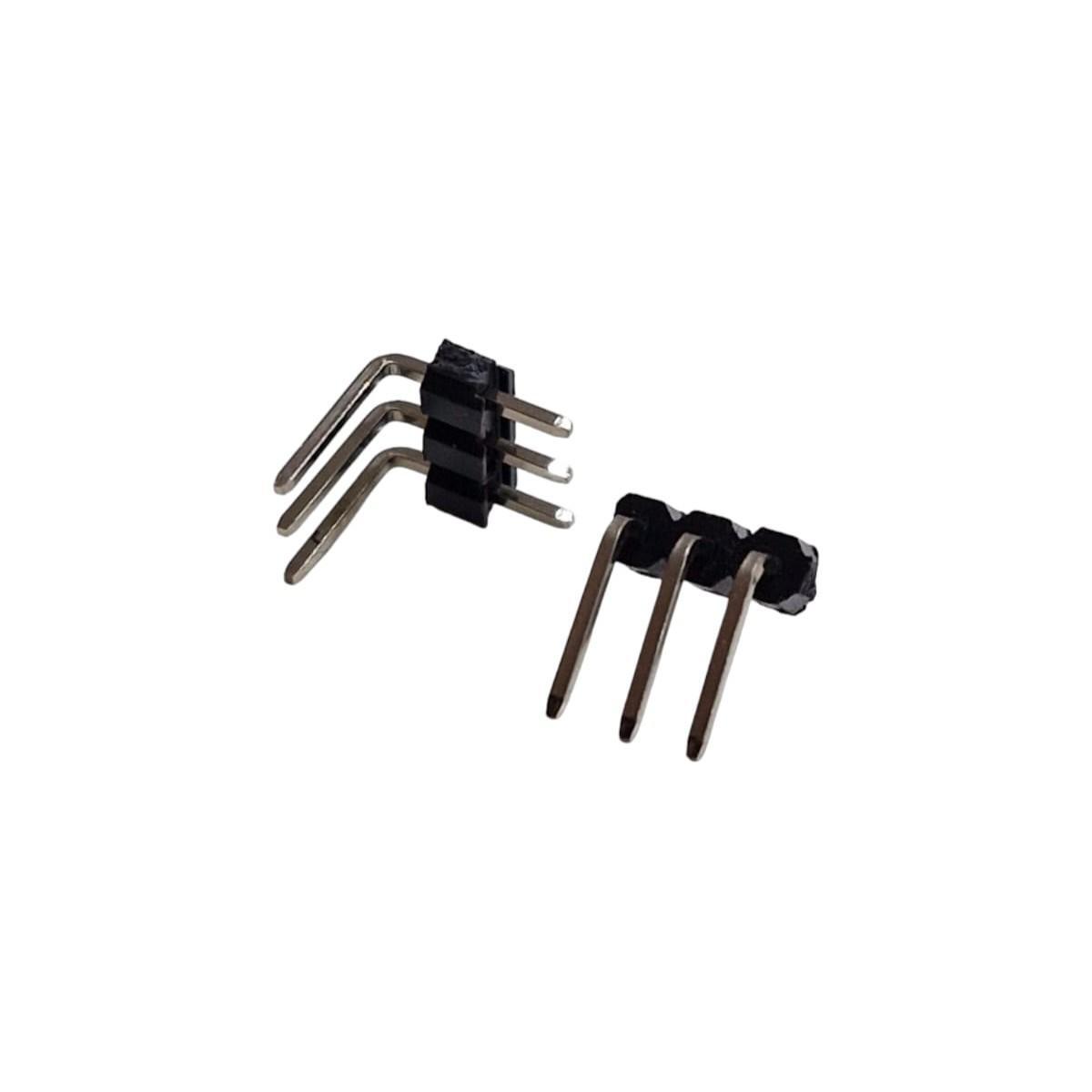 Kit com 50x Barra de Pinos 1x3 90 Graus
