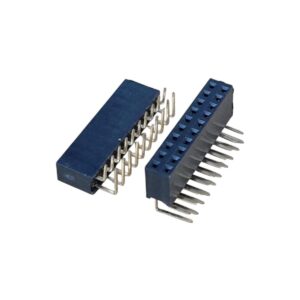 Kit com 50x Conector Barra de Pinos Fêmea Modu 2x10 90 Graus 20 Pinos