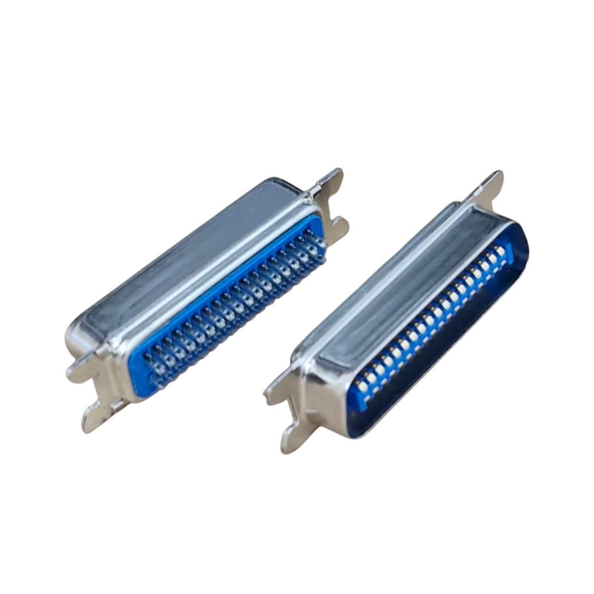 Kit com 20x Conector Macho Metálico para Cabo de Comunicação