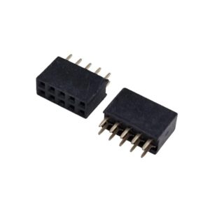 Kit com 10x Conector Barra de Pinos Fêmea 2x5 90 Graus 10 Pinos 2,54mm