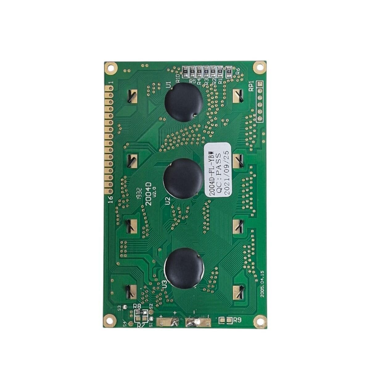 Display Lcd 20x4 Verde Com Backlight/ Mgd2004d-fl-ybs-02 - Imagem 2