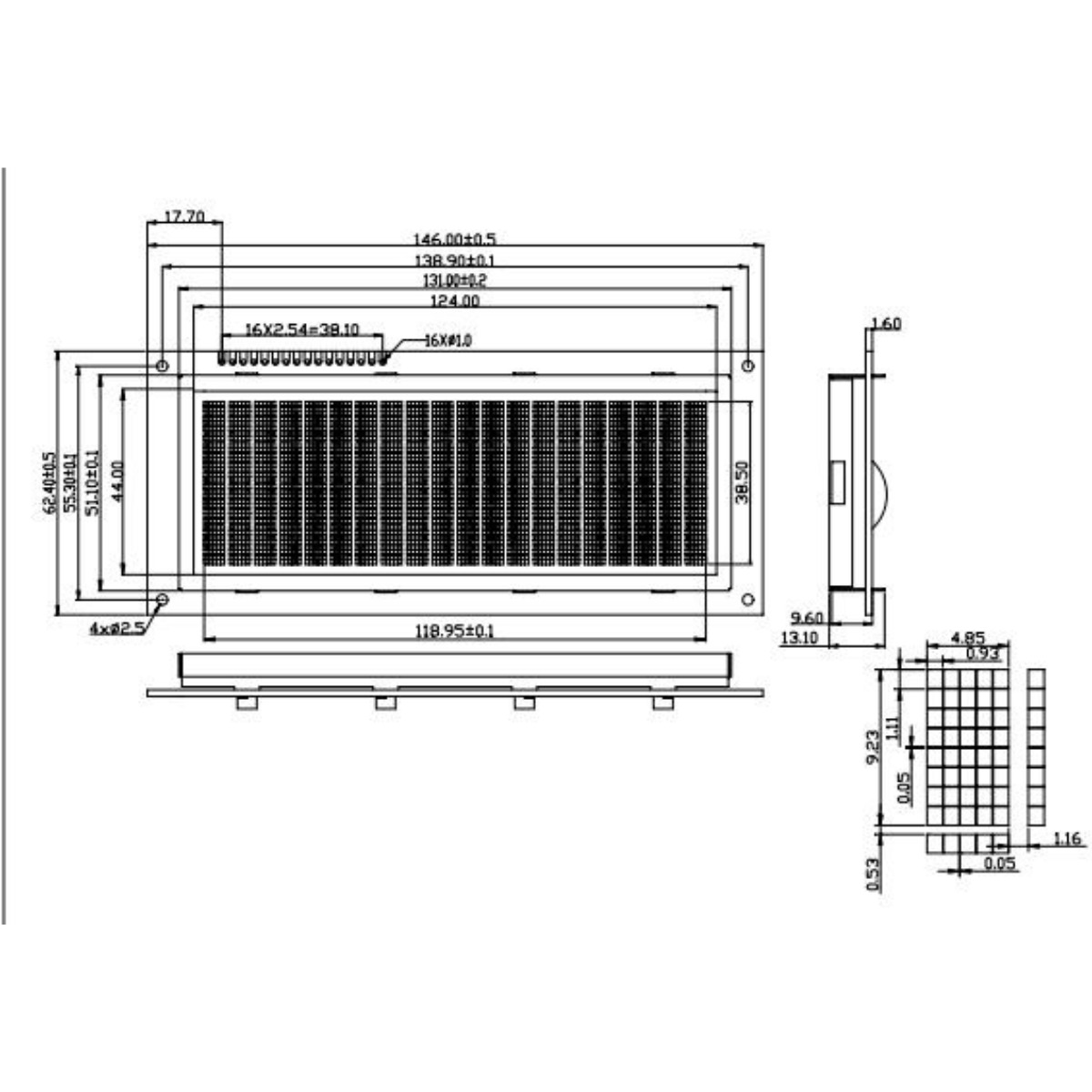 Display Lcd 20x4 Verde Com Backlight/ Mgd2004d-fl-ybs-02 - Imagem 4