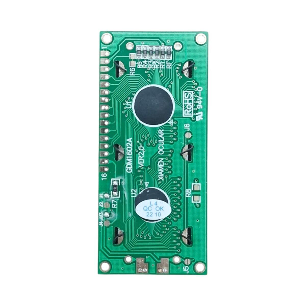 Display Lcd 16x2 Gdm1602a-nsw-bbs C/backlight Azul Arduino - Imagem 3