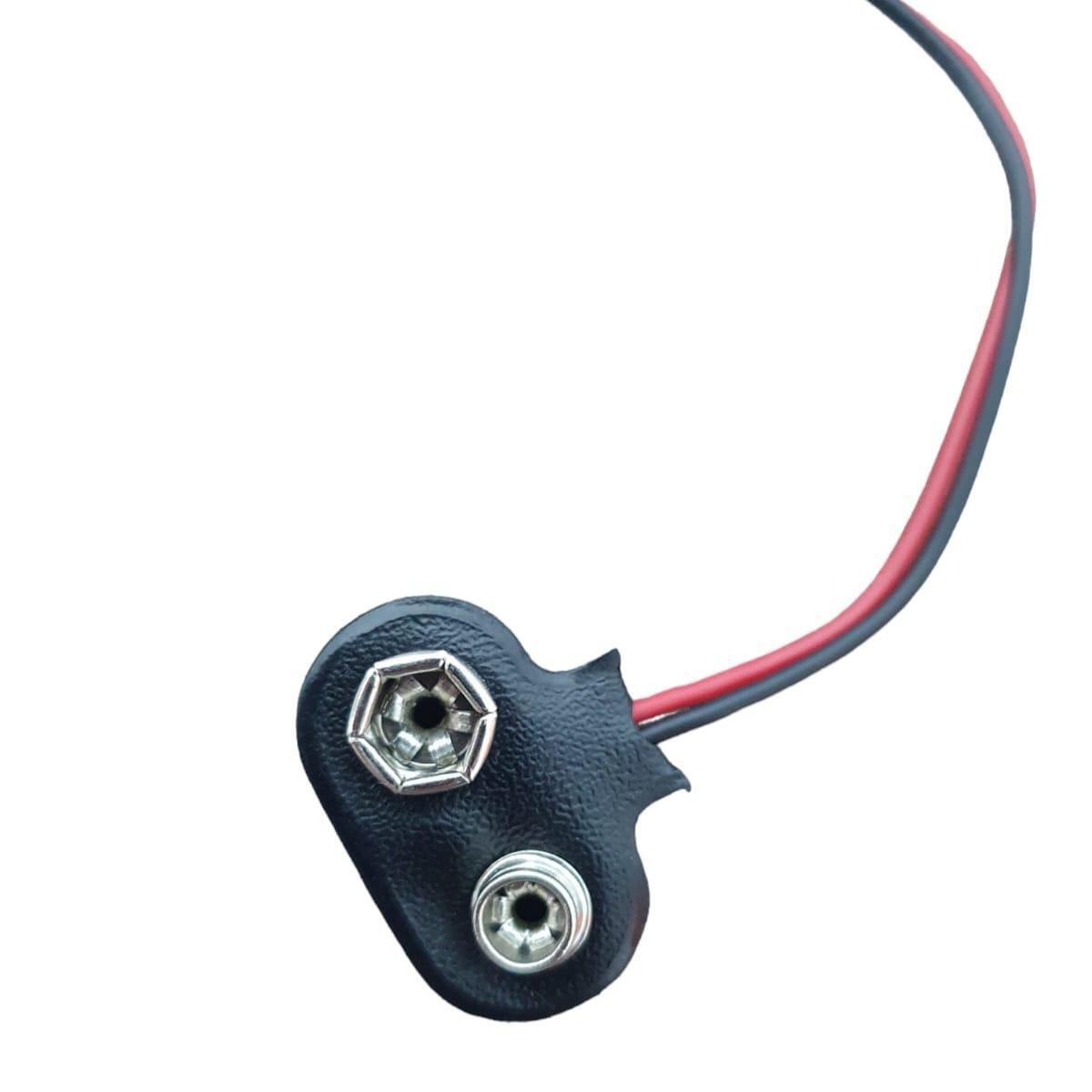 Kit com 10x Clip De Bateria 9v Terminal 2,1mm Dc Plug P4 - Imagem 3