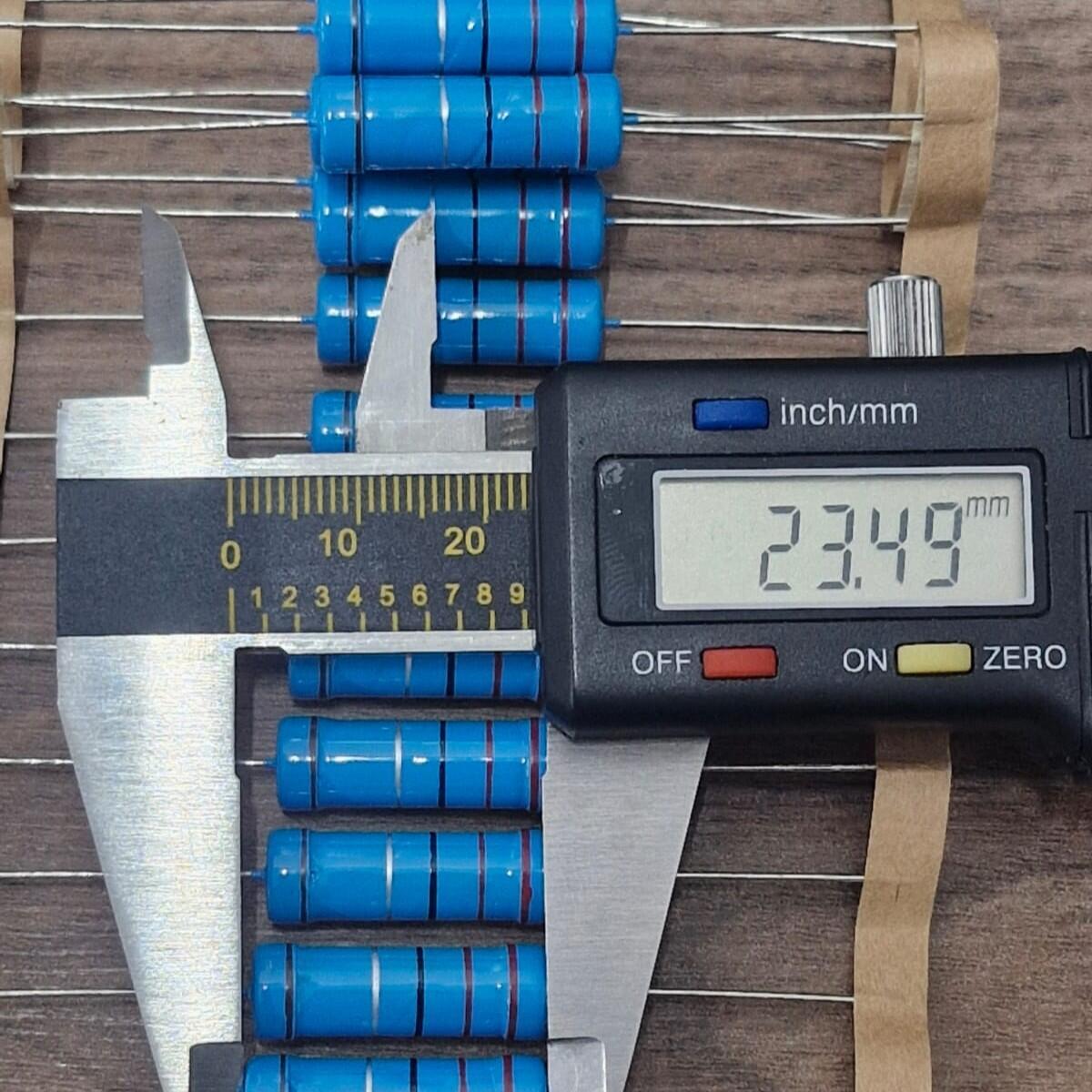 Kit com 100x Resistor Filme Metal 2R2 5W 1% Fitado - Imagem 2
