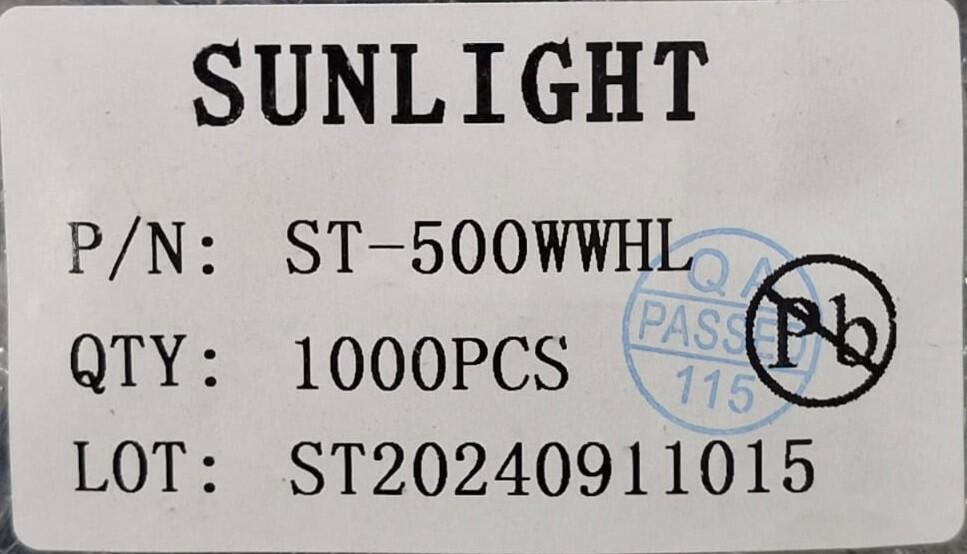 Kit com 1.000x Led 5mm Branco Ultra Bright 16000-18000mcd ST-500WWHL - Imagem 3