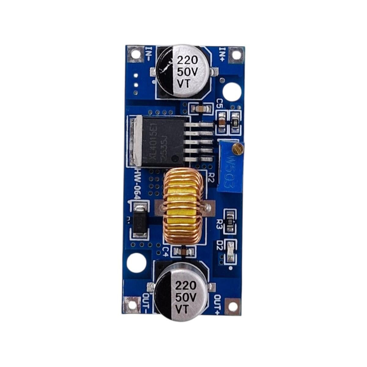 Conversor DC/DC Step Down XL4015 5A 75W Ajustável com Dissipador - Imagem 2