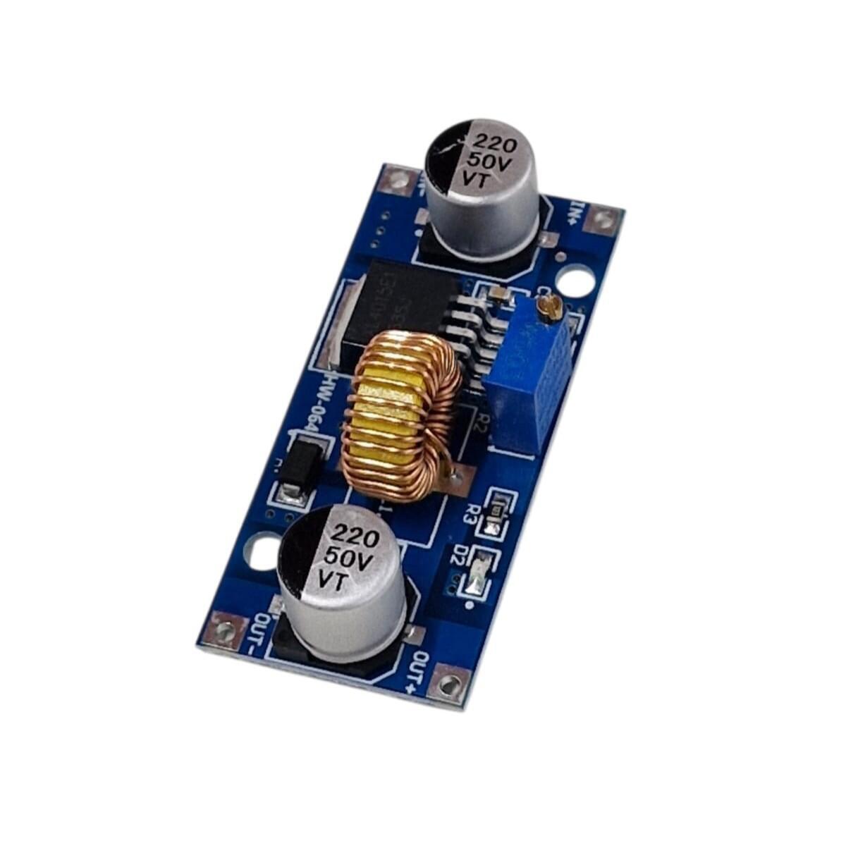Conversor DC/DC Step Down XL4015 5A 75W Ajustável com Dissipador - Imagem 3