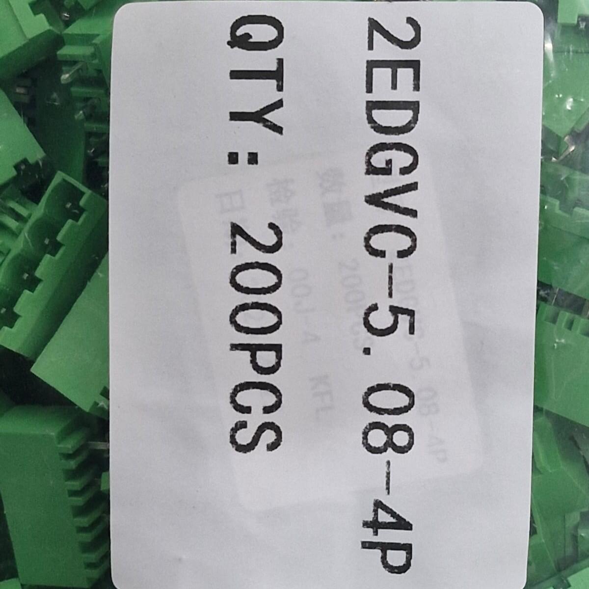 Kit com 200x Conector Borne Plugável 4 Pinos 5.08mm 2EDGVC - Imagem 4