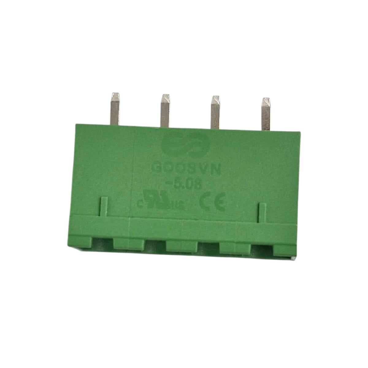 Kit com 200x Conector Borne 4 Vias Macho GSP001SC-5.08-04P Verde - Imagem 2