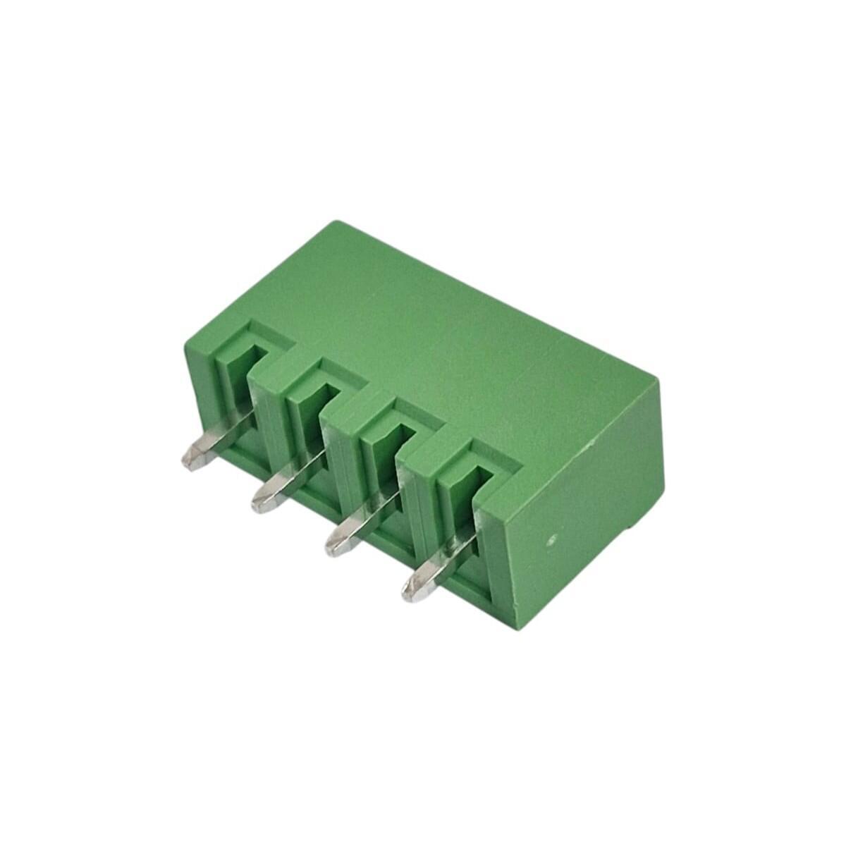 Kit com 200x Conector Borne 4 Vias Macho GSP001SC-5.08-04P Verde - Imagem 3