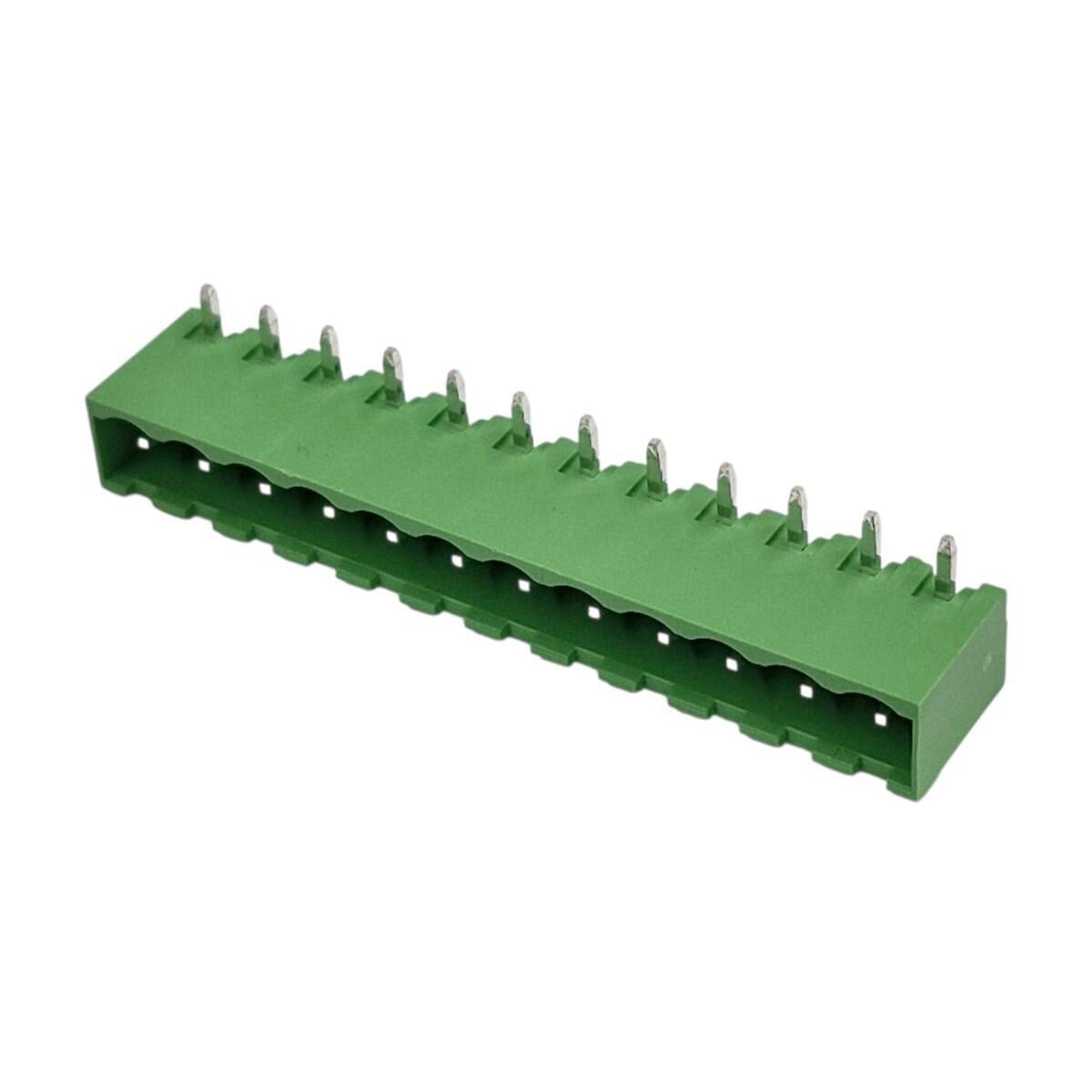 Kit com 575x Conector Borne 12 Vias Macho 90G GSP001RC-5.08-12P-4 Verde - Imagem 3