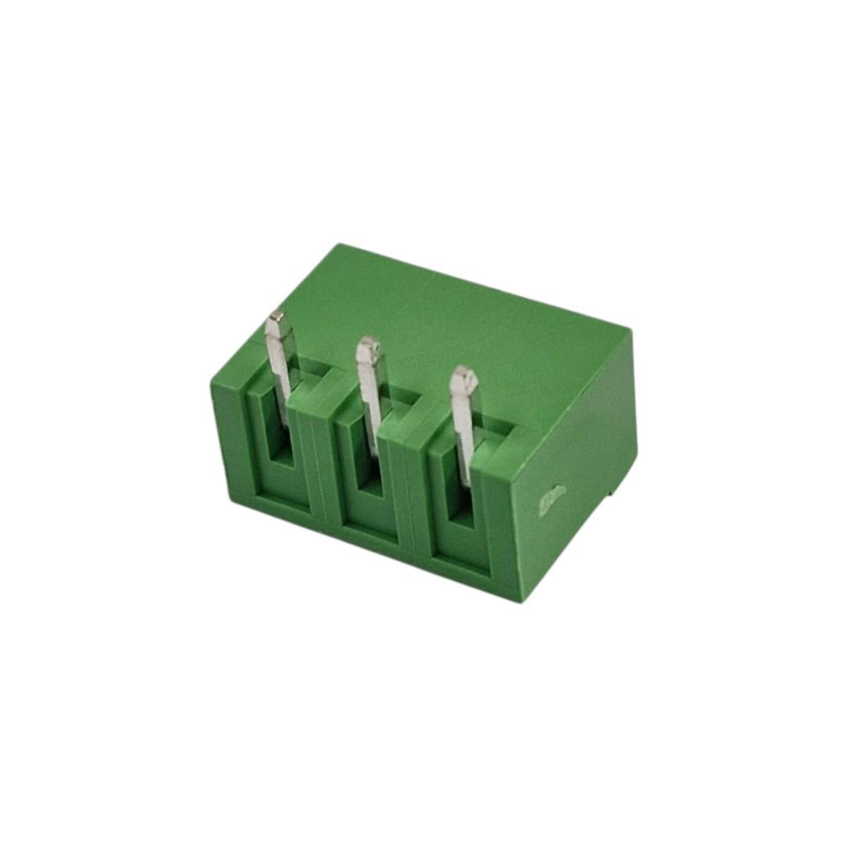 Kit com 300x Conector Borne 3 Vias Macho 90G GSP001RC-5.08-03P-4 Verde - Imagem 3
