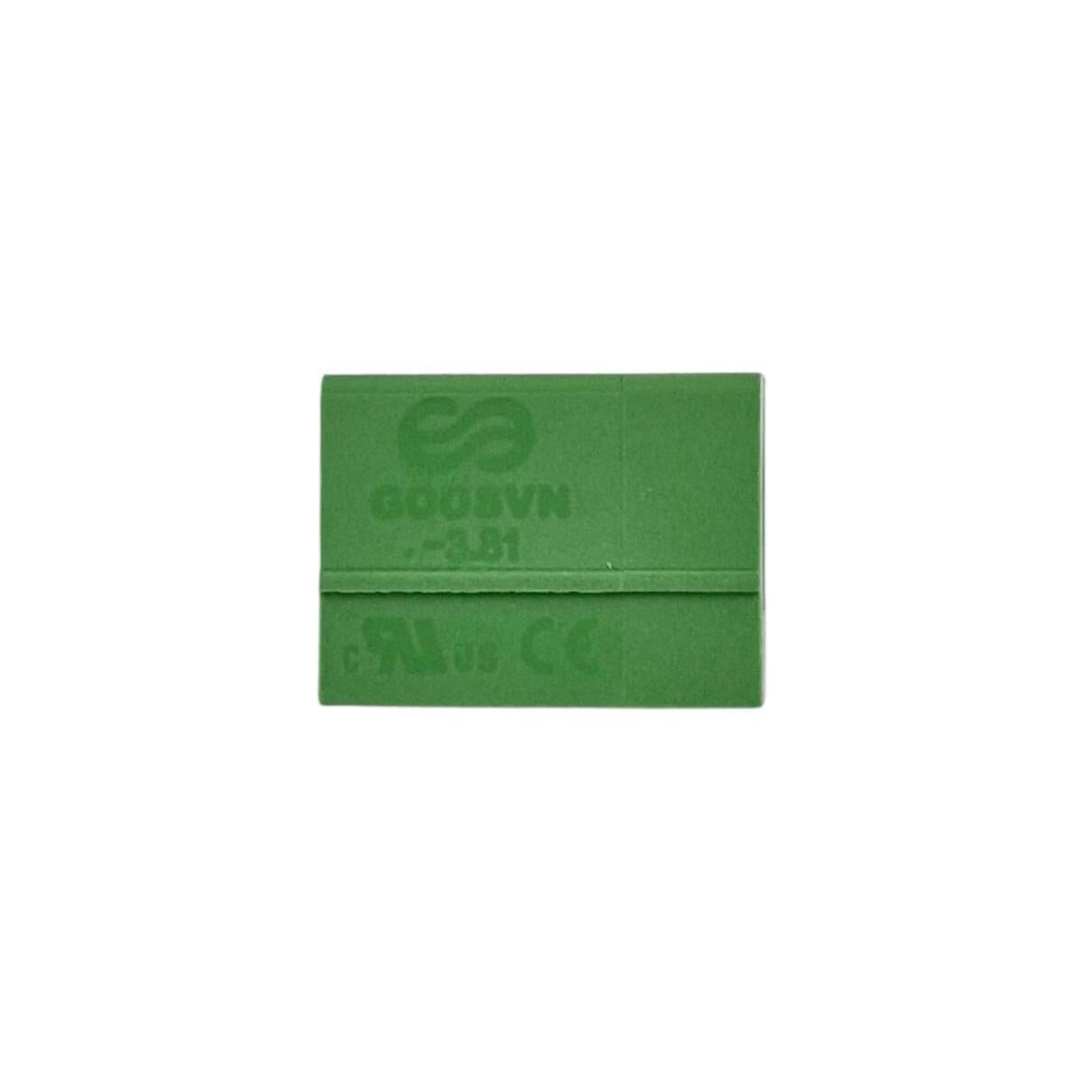 Kit com 500x Conector Borne 3 Vias Macho 90G GSP002RC-3.81-03P-4A Verde - Imagem 2