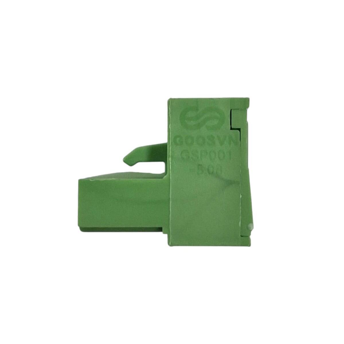 Kit com 255x Conector Borne 12 Vias Femea 90G GSP001-5.08-12P-4A Verde - Imagem 2