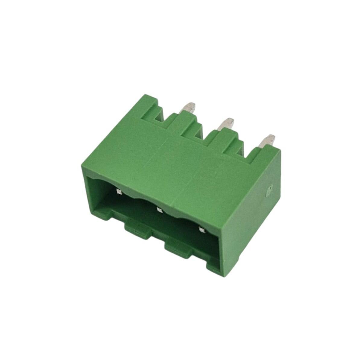 Kit com 200x Conector Borne 3 Vias Macho 180G GSP001SC-5.08-03P Verde - Imagem 3