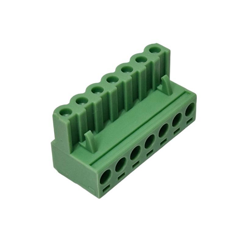 Kit com 100x Conector Borne 7 Vias Femea 90G 2EDGK-5.08-07-14-000 Verde - Imagem 3