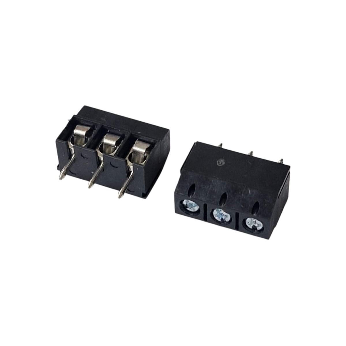 Kit com 100x Conector Borne KRE 3 Vias 10mm GS002S-5.00-03P-3 Preto - Imagem 4