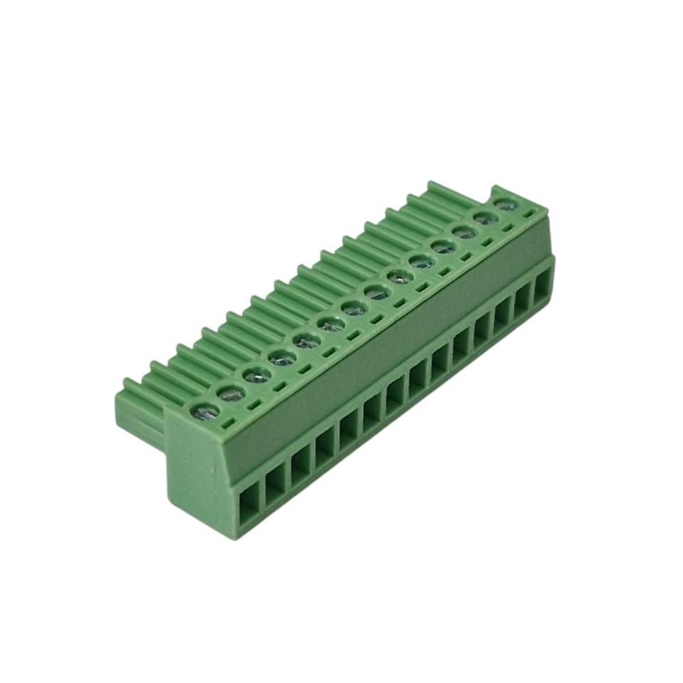 Kit com 5x Conector Borne 14 Vias Femea 300VAC 8A KF2EDG 3,50 Verde - Imagem 3