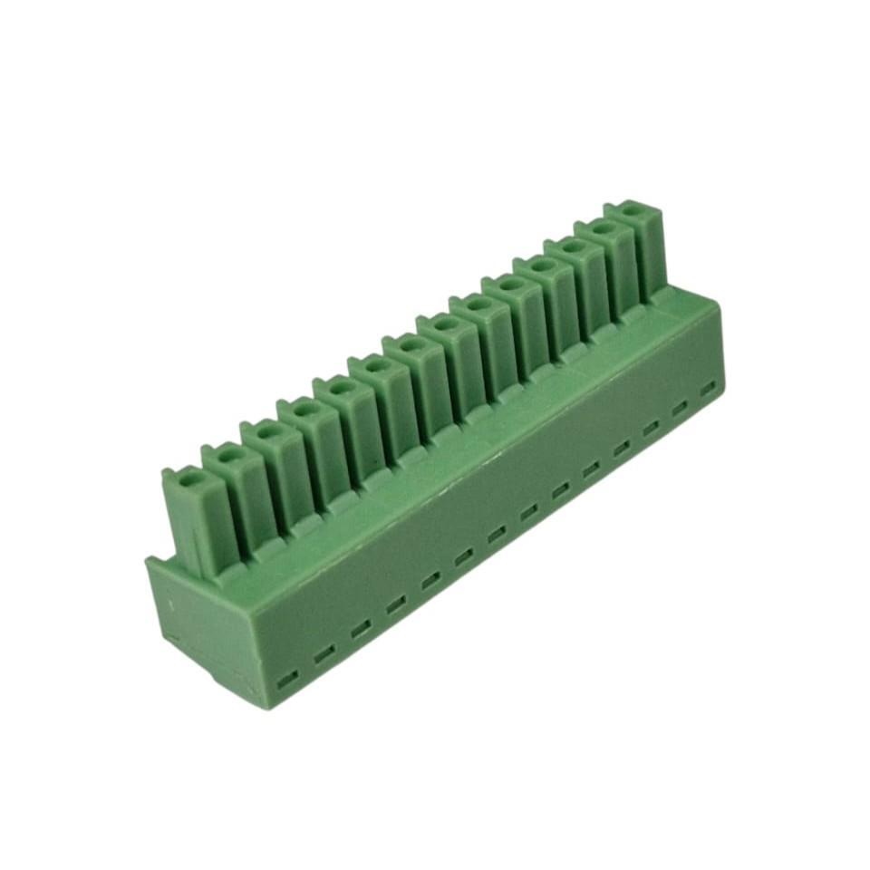 Kit com 5x Conector Borne 14 Vias Femea 300VAC 8A KF2EDG 3,50 Verde - Imagem 5